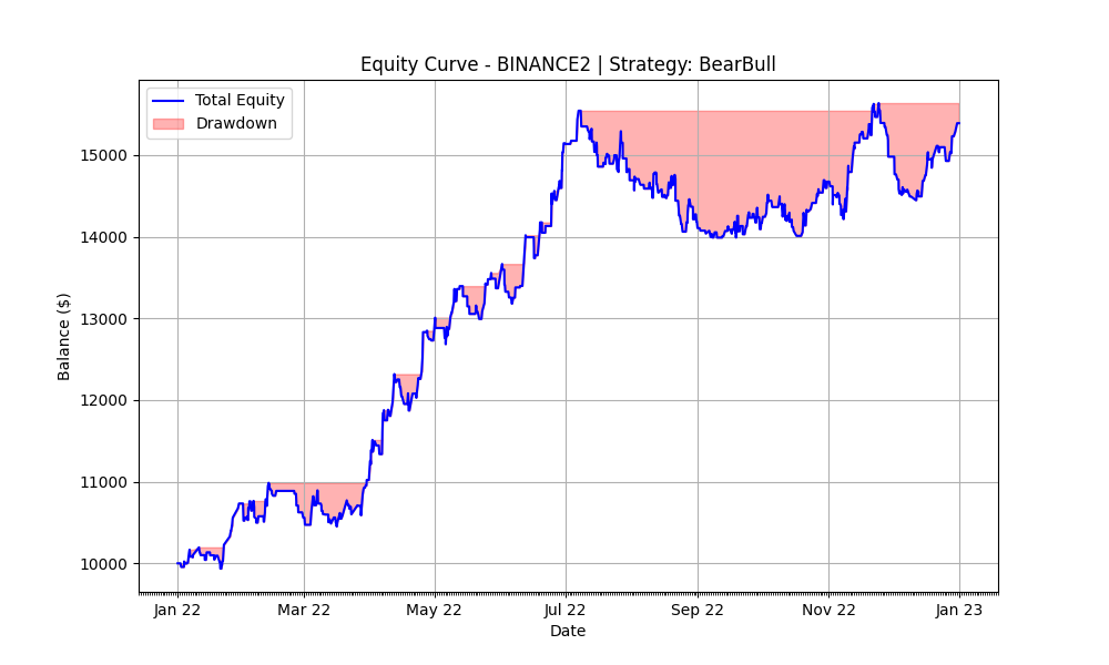 BearBull 2022 Equity Curve