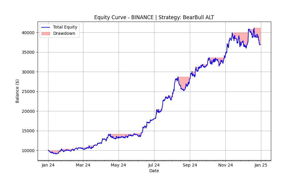 BearBull Alt 2024 Equity Curve