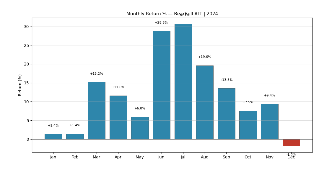 BearBull Alt 2024 Monthly Returns