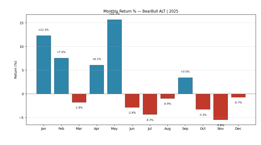 BearBull Alt 2025 Monthly Returns